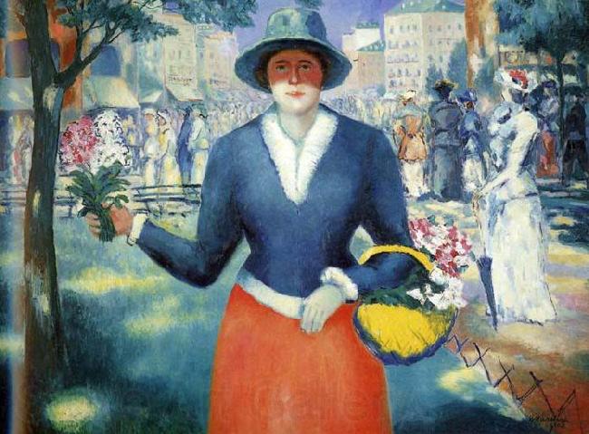 Kazimir Malevich Flowergirl Germany oil painting art